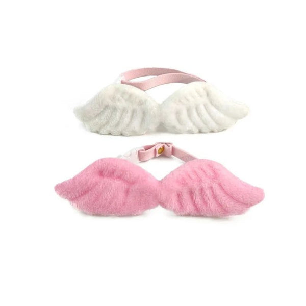 Cute Angel Wing Cat Collar, White Butterfly Neck Accessory